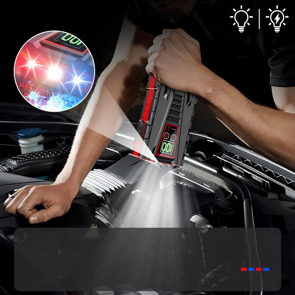 Automobilinis užvedimo įrenginys „Jump Starter“ 99800mAh, 12V 600A power bankas