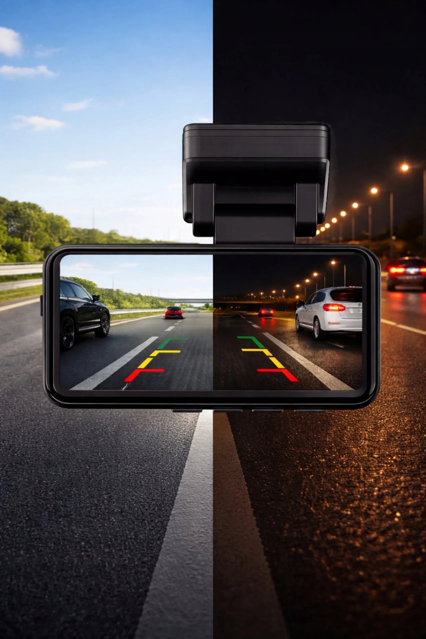 Automobilinis vaizdo registratorius 4K GPS Wi-Fi kamera priekyje ir gale ADAS G-jutiklis