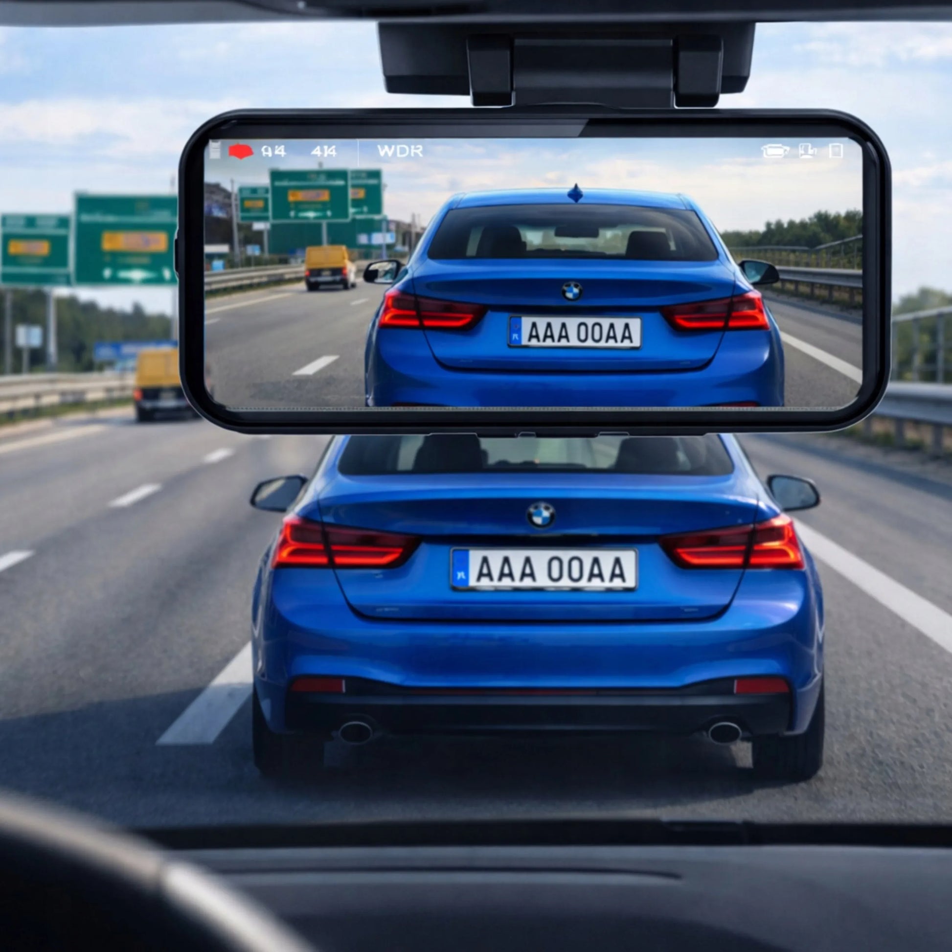 Automobilinis vaizdo registratorius 4K GPS Wi-Fi kamera priekyje ir gale ADAS G-jutiklis