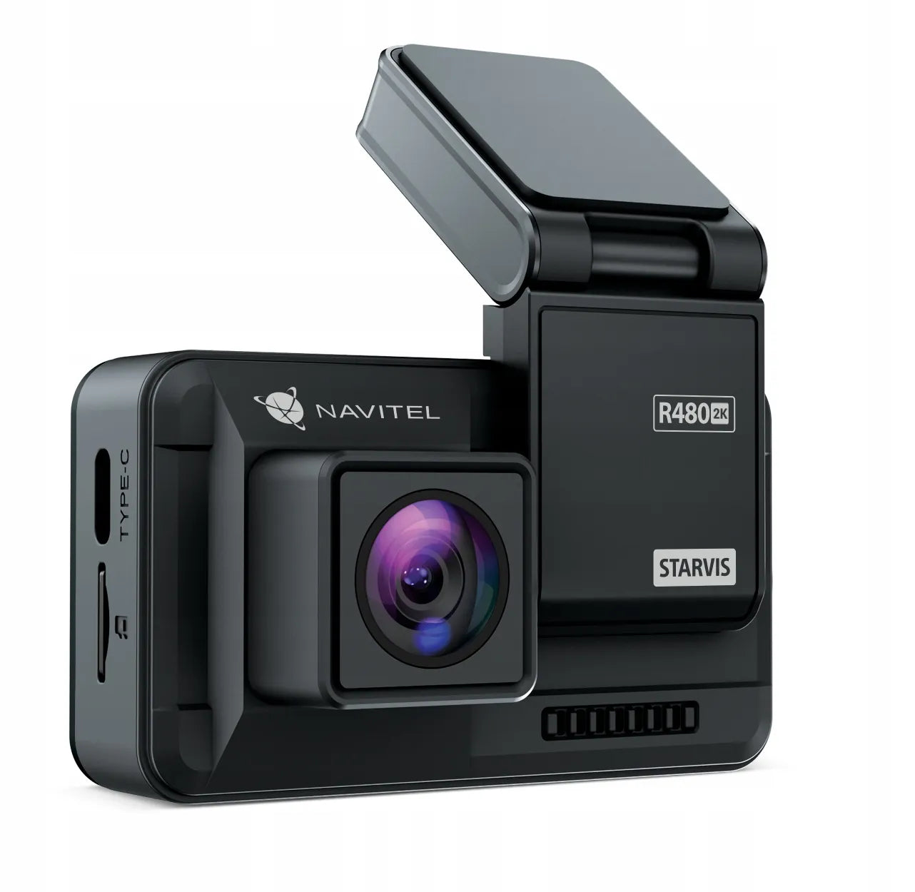 Automobilinis vaizdo registratorius NAVITEL R480 2K DUAL, magnetinis laikiklis, SONY jutiklis