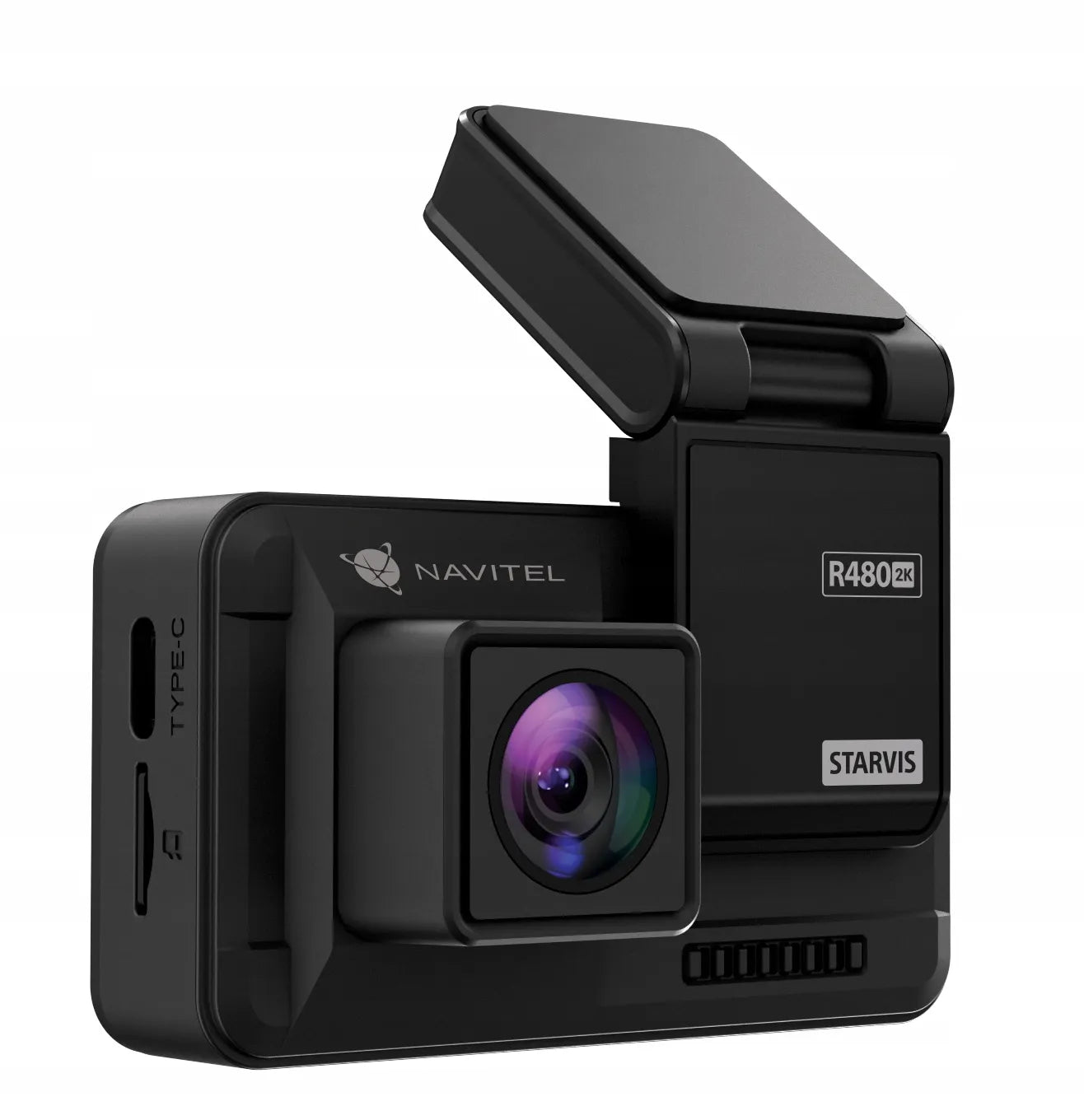 Automobilinis vaizdo registratorius NAVITEL R480 2K DUAL, magnetinis laikiklis, SONY jutiklis