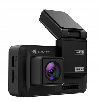 Automobilinis vaizdo registratorius NAVITEL R480 2K DUAL, magnetinis laikiklis, SONY jutiklis