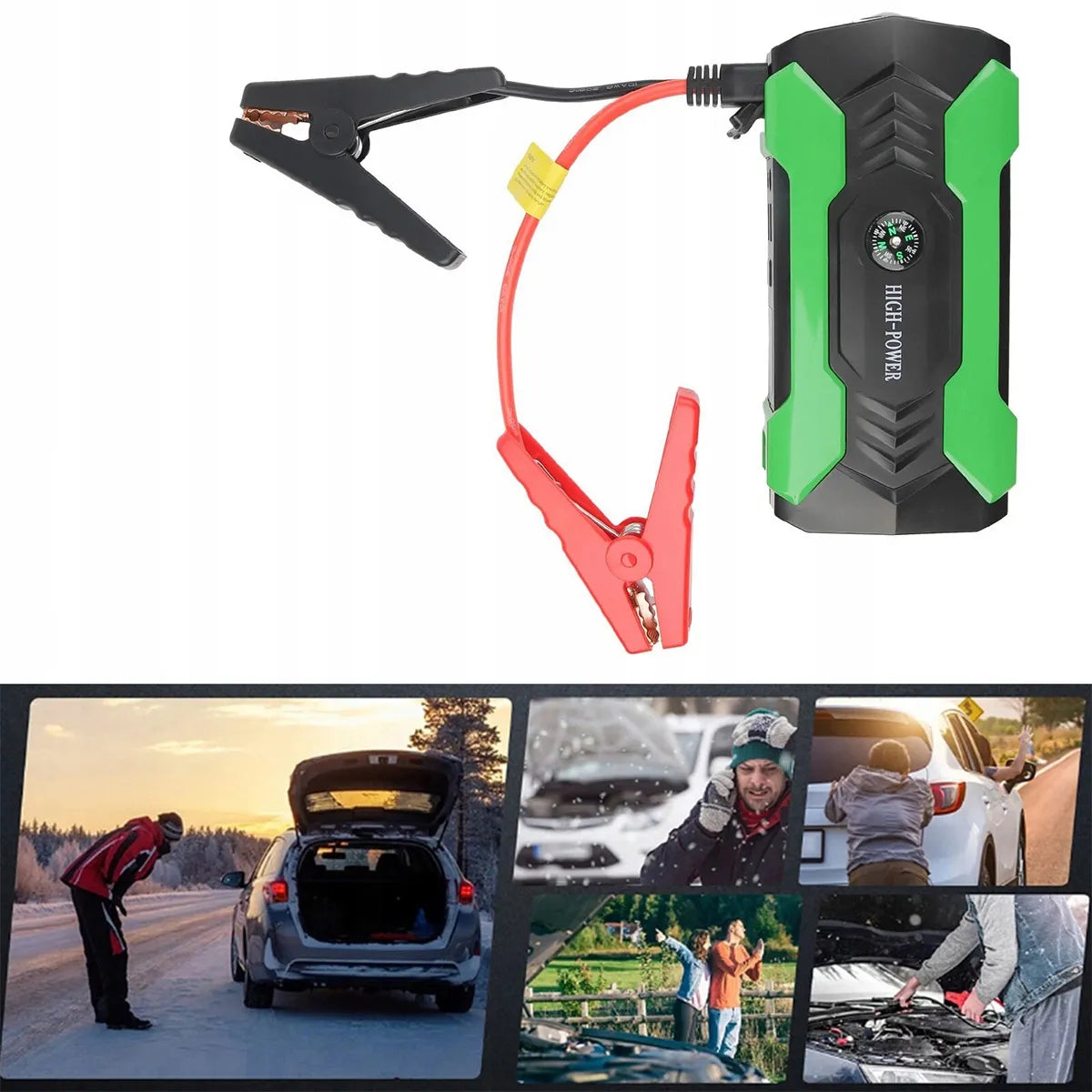Automobilio avarinio užvedimo įrenginys Booster 99800mAh 12V