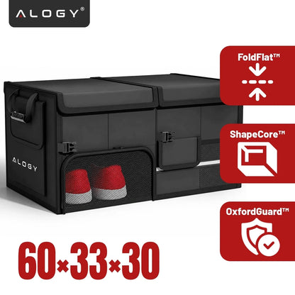 Automobilio bagažinės organizatorius krepšys Alogy 60L sulankstomas