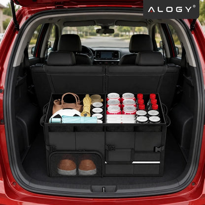 Automobilio bagažinės organizatorius krepšys Alogy 60L sulankstomas