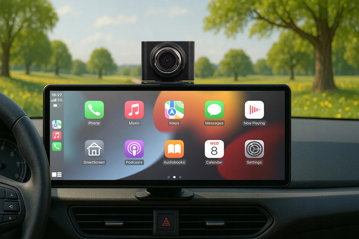 Automobilio multimedijos grotuvas X10 su 10.3 colio ekranu, Apple CarPlay ir Android Auto