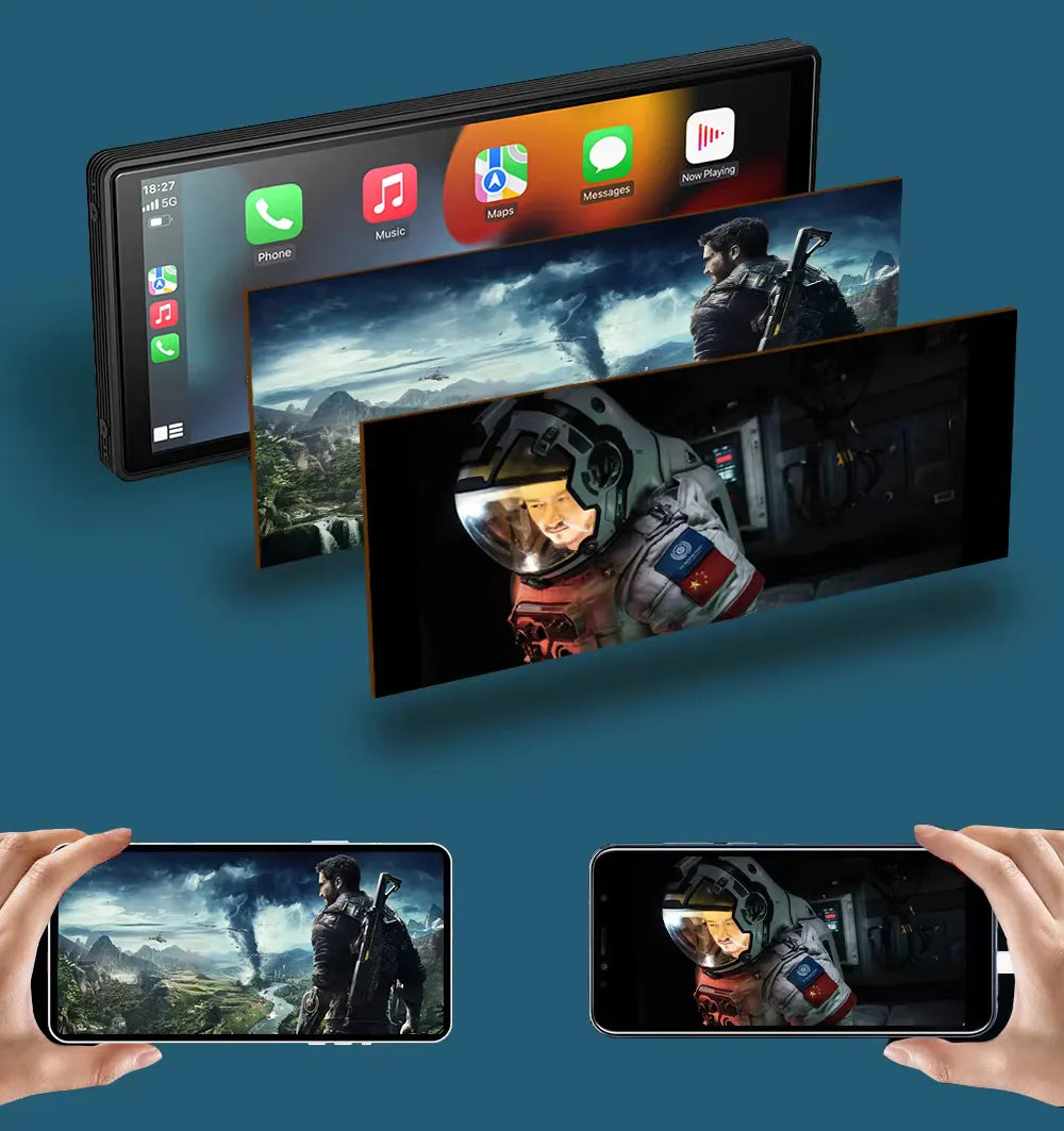 Automobilio multimedijos grotuvas X10 su 10.3 colio ekranu, Apple CarPlay ir Android Auto