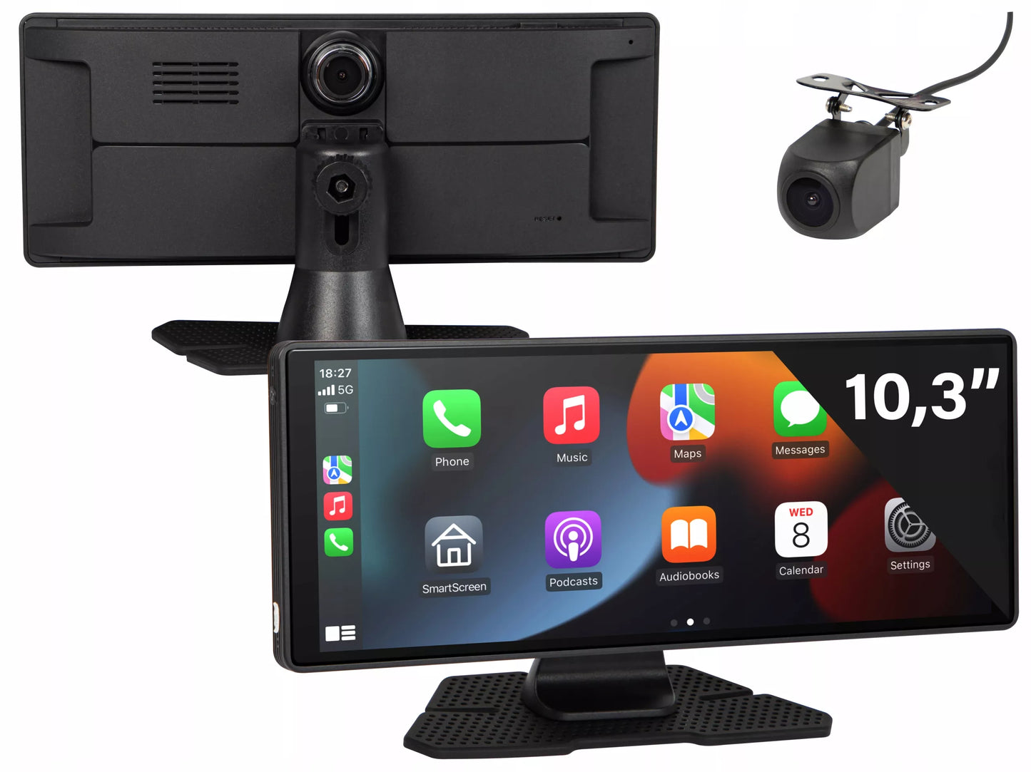 Automobilio multimedijos grotuvas X10 su 10.3 colio ekranu, Apple CarPlay ir Android Auto