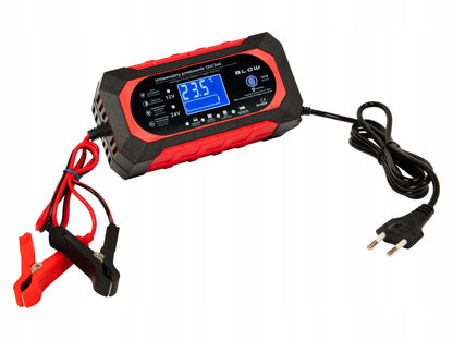 Automobilio užvedėjas LCD 24V 12V 8A