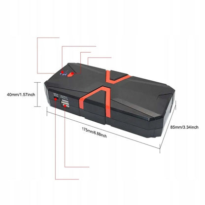 Automobilio užvedimo įrenginys 8000 mAh automobilinis išorinis akumuliatorius