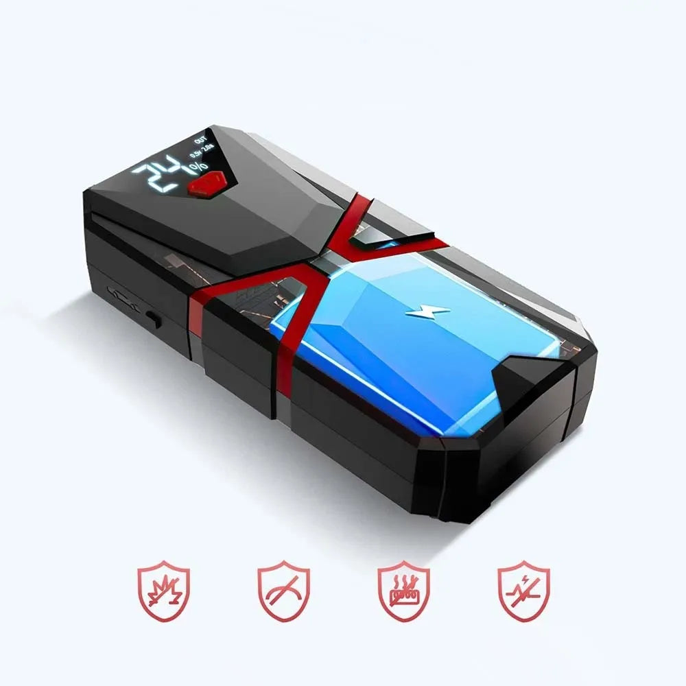 Automobilio užvedimo įrenginys 8000 mAh automobilinis išorinis akumuliatorius