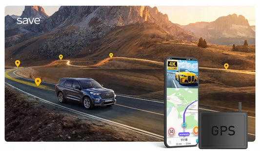 Automobilio vaizdo registratorius 3 kameros GPS 4K