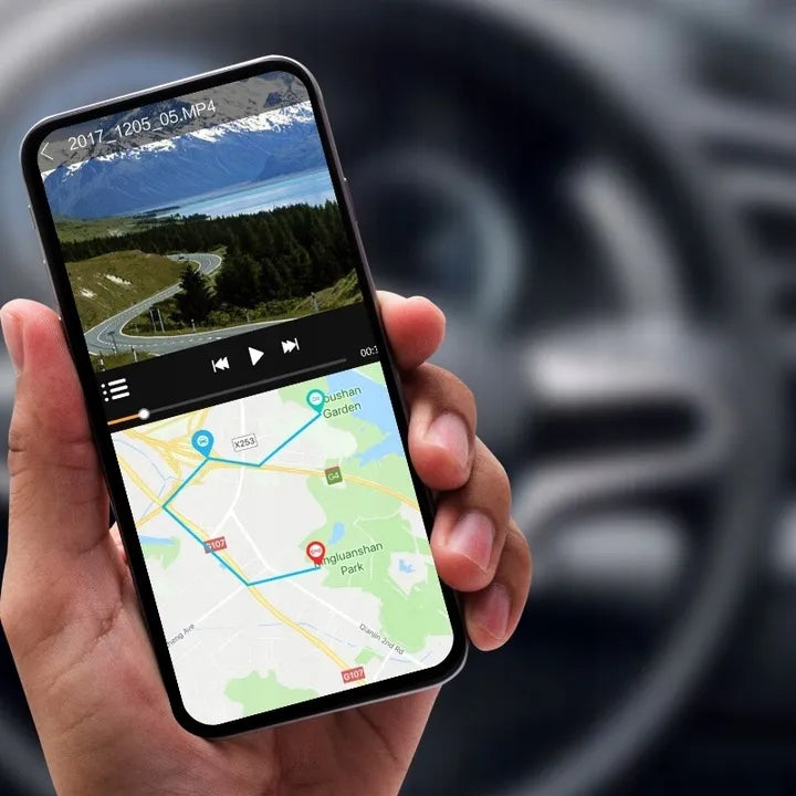 Automobilio vaizdo registratorius priekis galas 4K GPS WiFi atbulinės eigos kamera 2K ADAS BSD PARKAVIMAS