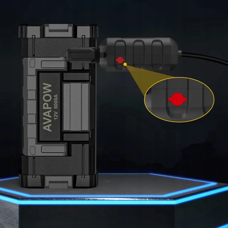 AVAPOW T8 MAX profesionalus 6000 A paleidimo įrenginys