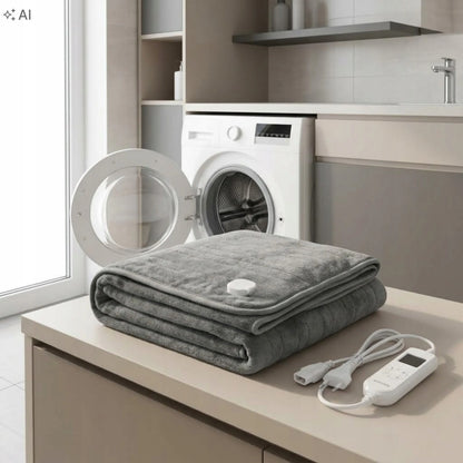 avenido AV 7447 elektrinis šildomasis pledas, 160 × 180 cm, 10 šildymo lygių, laikmatis, flisas