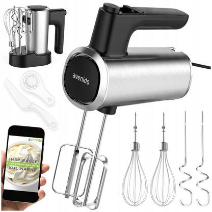 „avenido“ rankinis mikseris, 400 W, 5 greičiai, „Turbo“ režimas