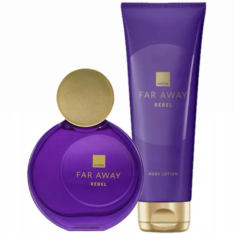 AVON Far Away Rebel rinkinys 2in1 kvepalai + kūno losjonas