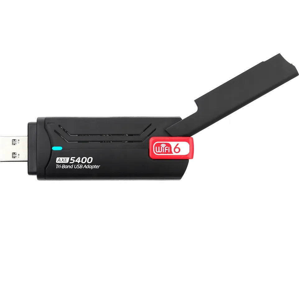 AXE5400 GIGABIT ANTENOS TINKLO PLOKŠTĖ ADAPTERIS WiFi6E TRIBAND 5GHz 6GHz WPA3
