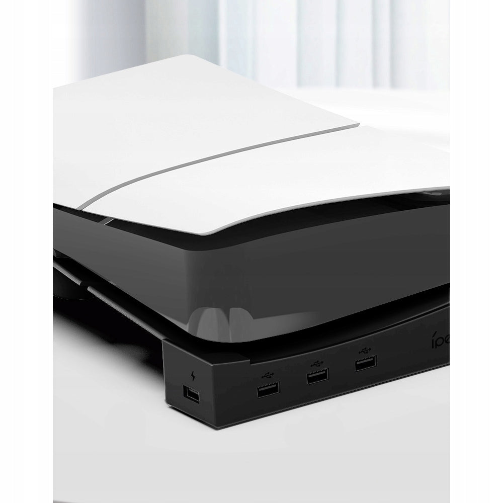Horizontali stovas iPega PlayStation 5 PS5 Slim Pro+ su 4 papildomais USB