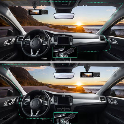 Vaizdo įrašymo įrenginys 3 kameros automobilio kamera priekiniam stiklui Wifi
