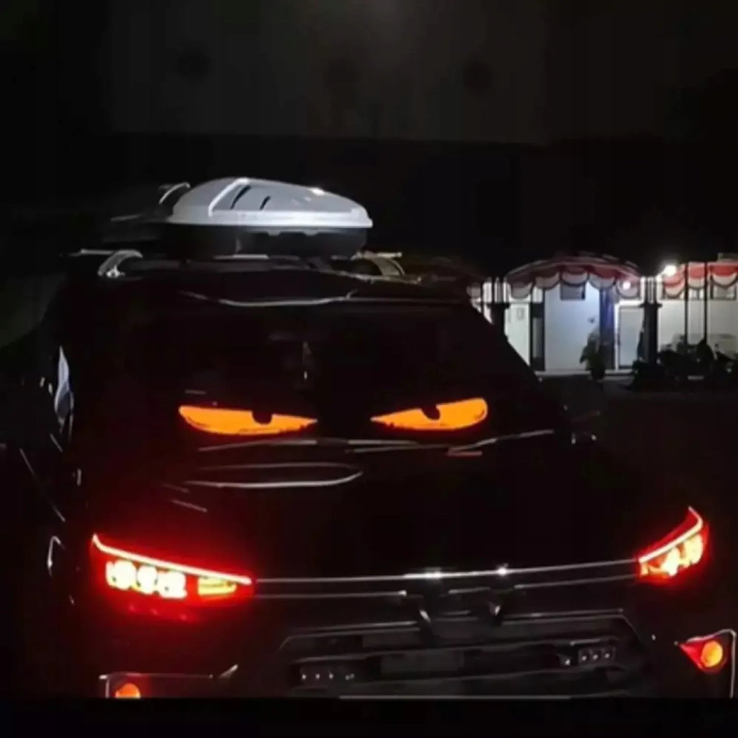 DIY automobilių lempa 120x595 mm Demon Eye LED žibintas
