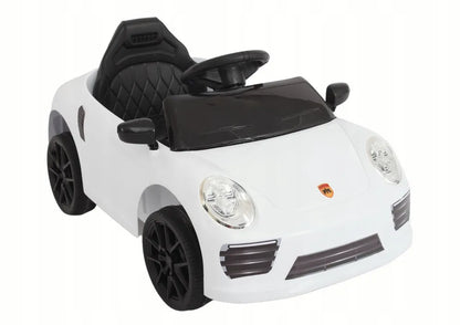 Baltas akumuliatorinis automobilis