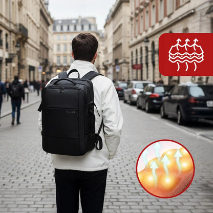 Bange daugiafunkcis vandeniui atsparus vakuuminis kelioninis kuprinis nešiojamajam kompiuteriui su kodine spyna ir pompa