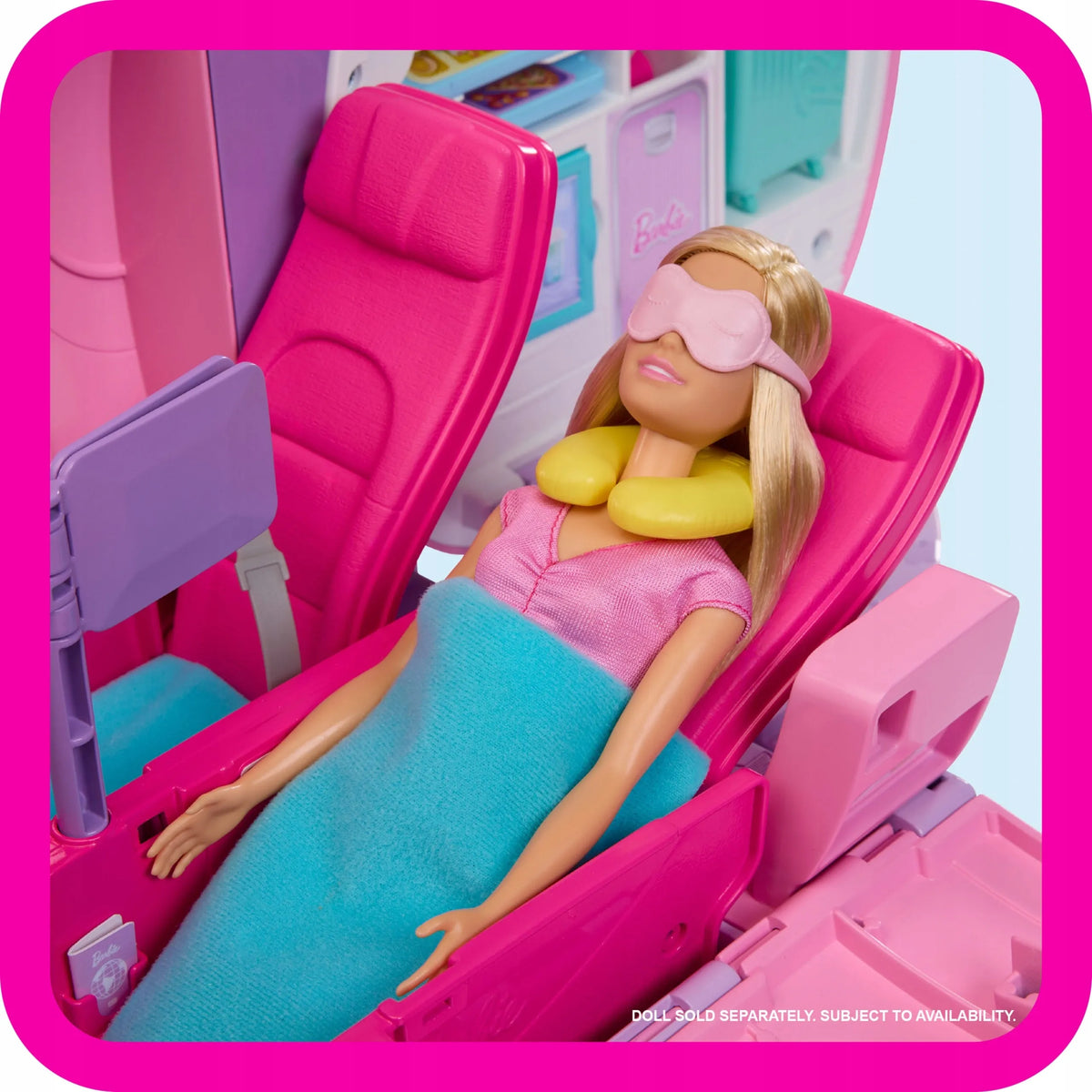„Barbie“ didelis interaktyvus lėktuvas, 3 žaidimų zonos, priedai ir lėlė Teresa „Dream Besties“