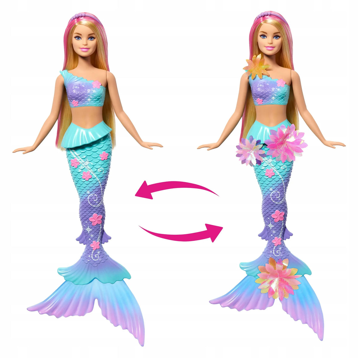 „Barbie Dreamtopia“ undinė blondinė su žydinčiomis gėlėmis JDM72