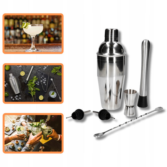 Barmenų rinkinys gėrimams ir kokteiliams, tokiems kaip romo mojito, daiquiri ir pina colada