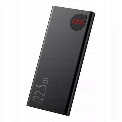 Baseus 10000mAh 22.5W nešiojamas įkroviklis (powerbank) – greitas įkrovimas, USB, USB-C, Lightning, Micro