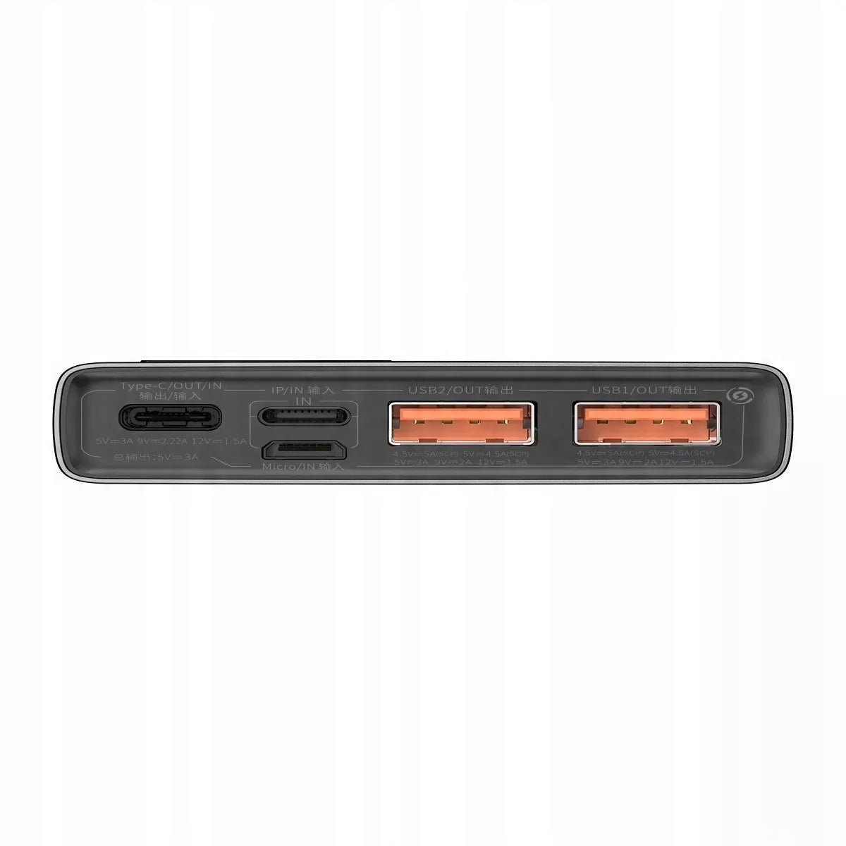 Baseus 10000mAh 22.5W nešiojamas įkroviklis (powerbank) – greitas įkrovimas, USB, USB-C, Lightning, Micro