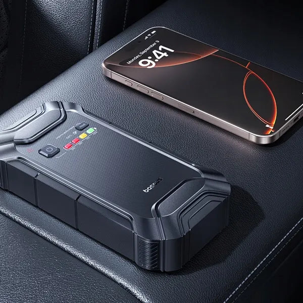 BASEUS automobilinis paleidimo įrenginys Jump Starter 12000mAh + gnybtai 12V