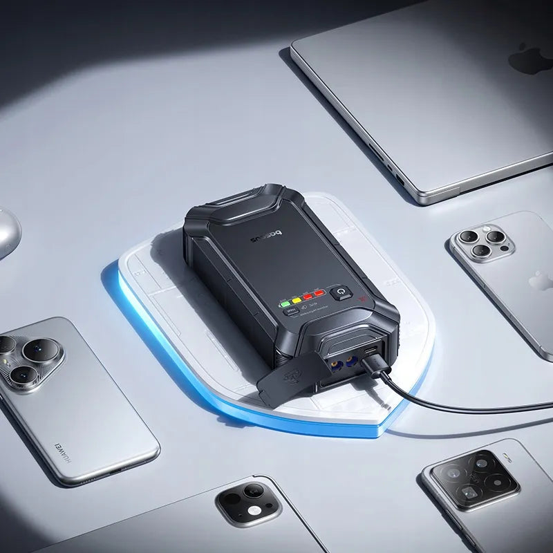 BASEUS automobilinis paleidimo įrenginys Jump Starter 12000mAh + gnybtai 12V