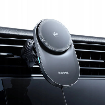 BASEUS automobilinis telefono laikiklis su Qi2.2 25W belaidžiu įkrovikliu