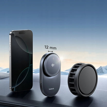 BASEUS automobilinis telefono laikiklis su Qi2.2 25W belaidžiu įkrovikliu