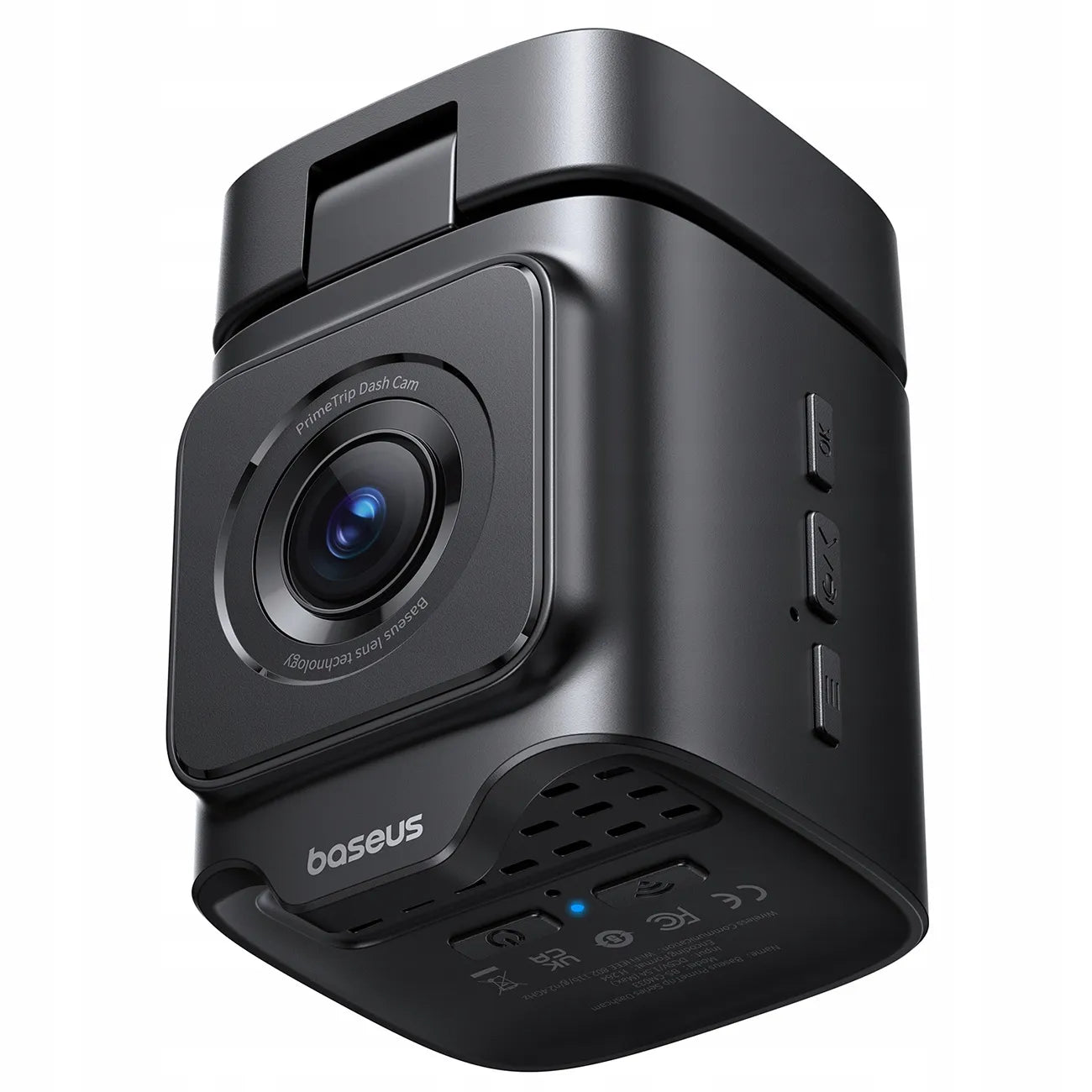 BASEUS automobilinis vaizdo registratorius, priekinė ir galinė kamera 3K 1080p, GPS, programėlė