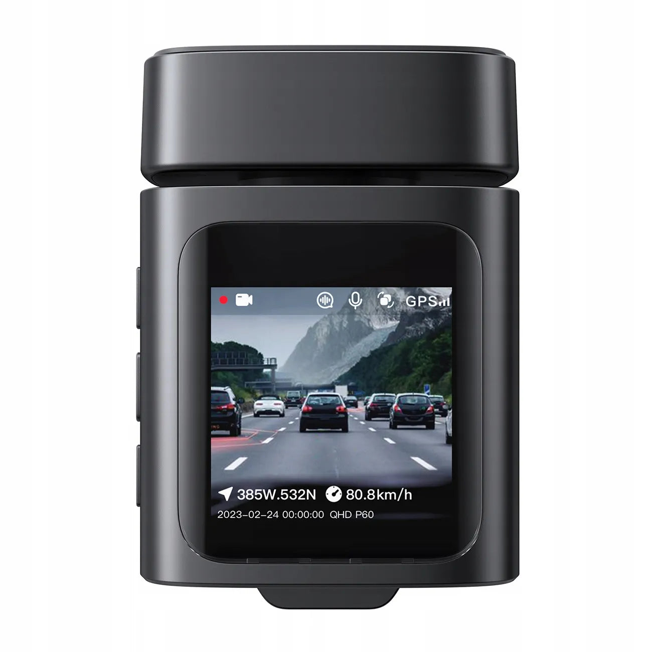 BASEUS automobilinis vaizdo registratorius, priekinė ir galinė kamera 3K 1080p, GPS, programėlė