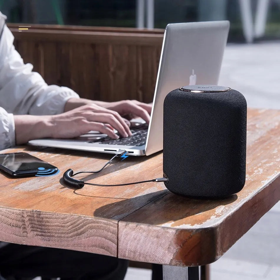 BASEUS Bluetooth AUX imtuvas automobiliui su mikrofonu, adapteris