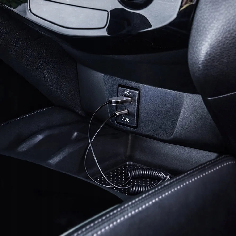 BASEUS Bluetooth AUX imtuvas automobiliui su mikrofonu, adapteris
