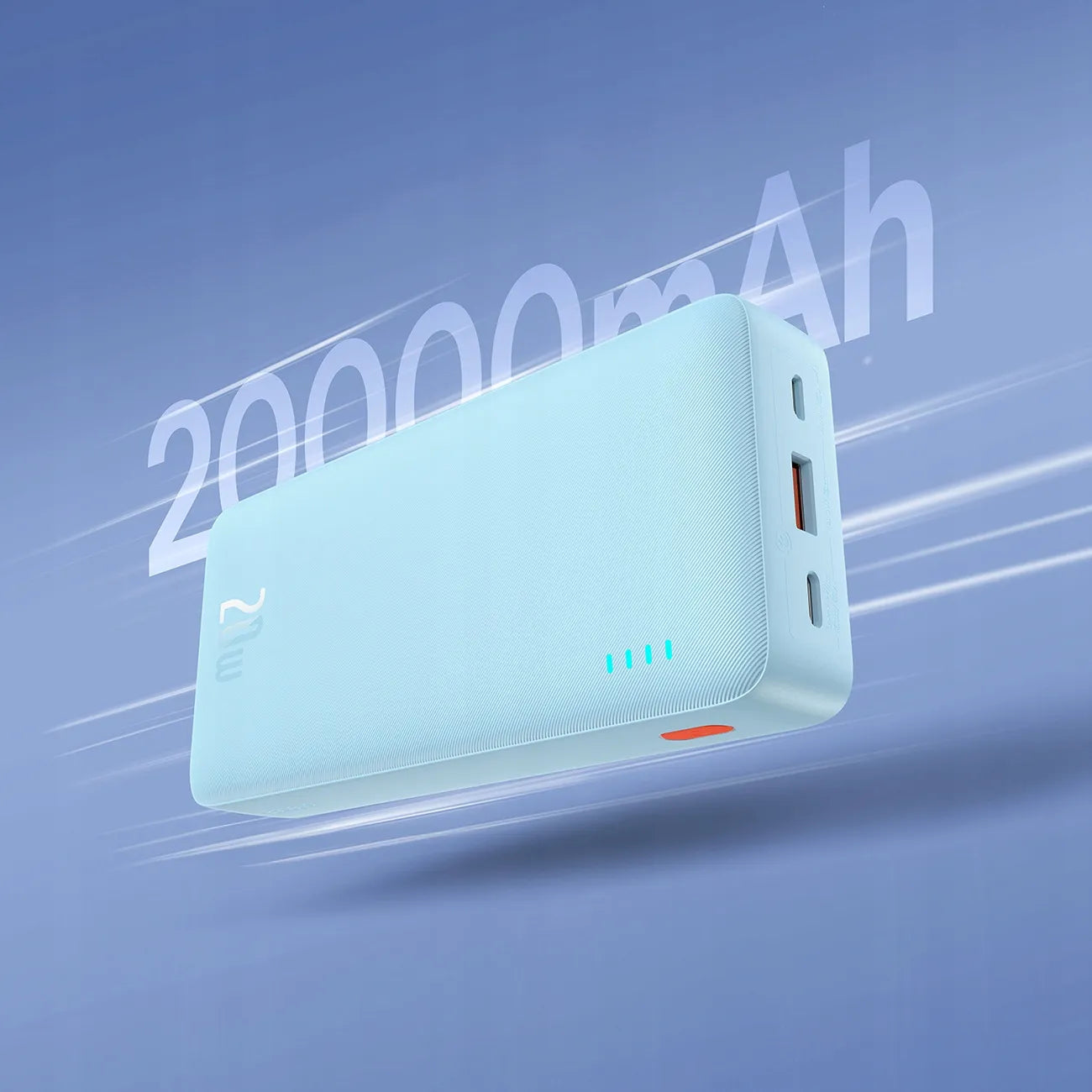 BASEUS Galingas išorinis akumuliatorius 20000 mAh 20W USB USB-C kelioninis + laidas