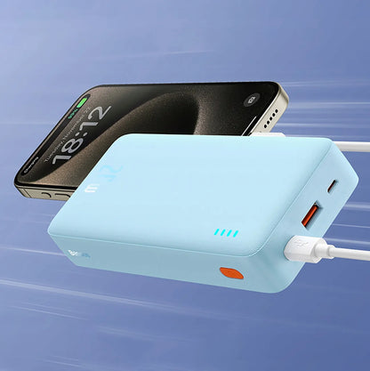 BASEUS Galingas išorinis akumuliatorius 20000 mAh 20W USB USB-C kelioninis + laidas