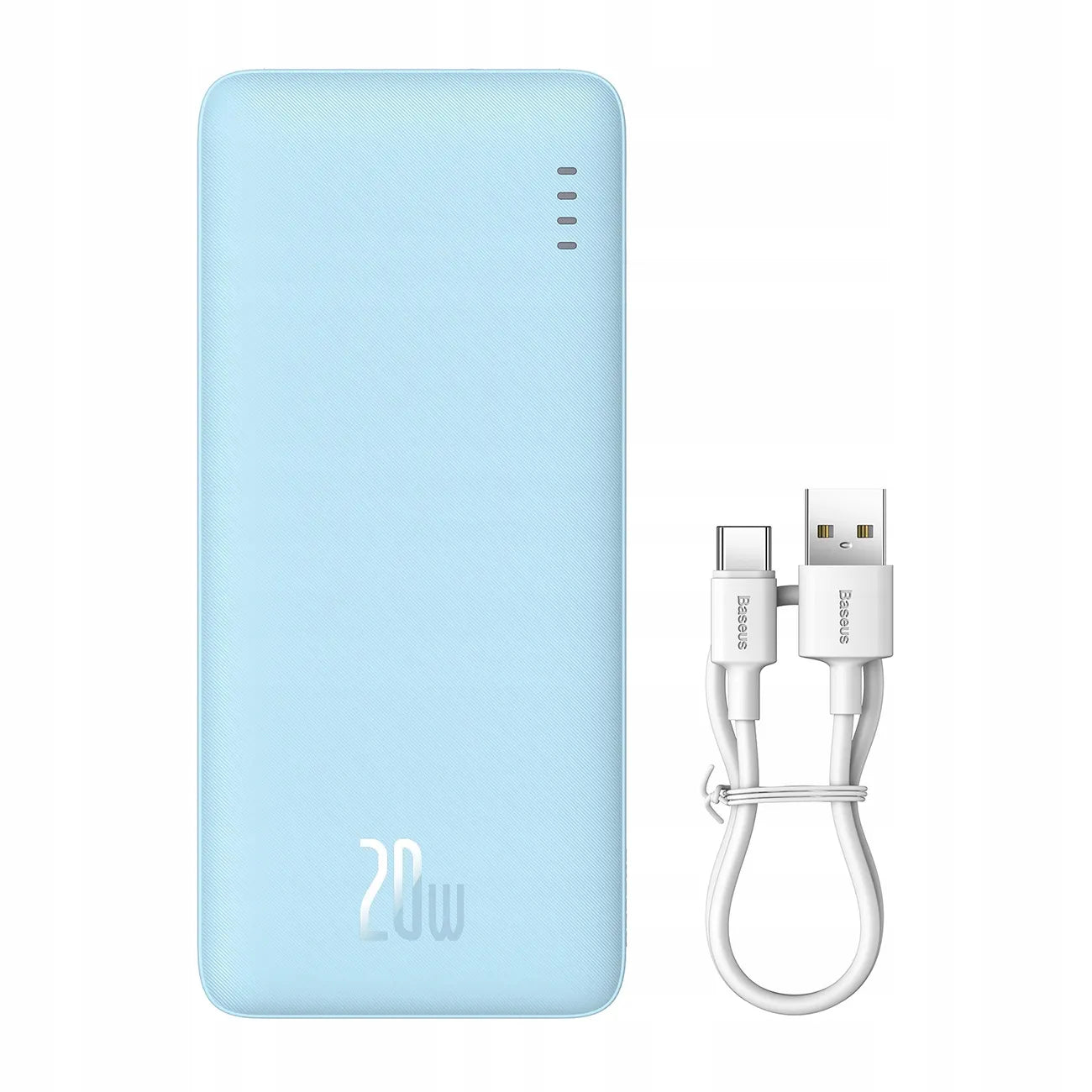BASEUS Galingas išorinis akumuliatorius 20000 mAh 20W USB USB-C kelioninis + laidas