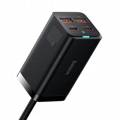 BASEUS GaN3 Pro greitasis tinklo įkroviklis, 2× USB Type-C, 2× USB, 100 W
