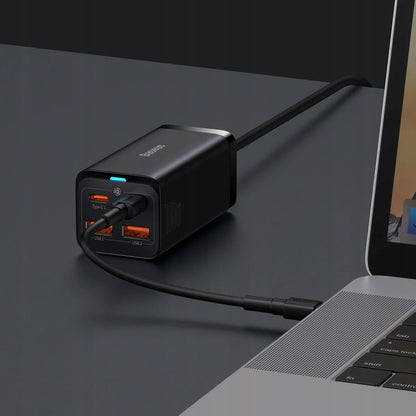 BASEUS GaN3 Pro greitasis tinklo įkroviklis, 2× USB Type-C, 2× USB, 100 W