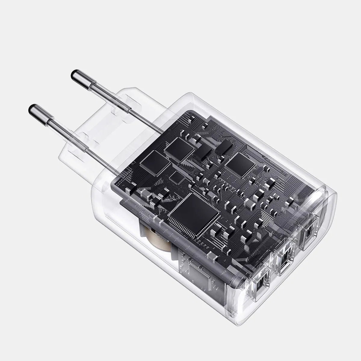 BASEUS greitasis telefono ir planšetės įkroviklis, 3 × USB, 17 W, 3,4 A, maitinimo adapteris, skirtas Qi