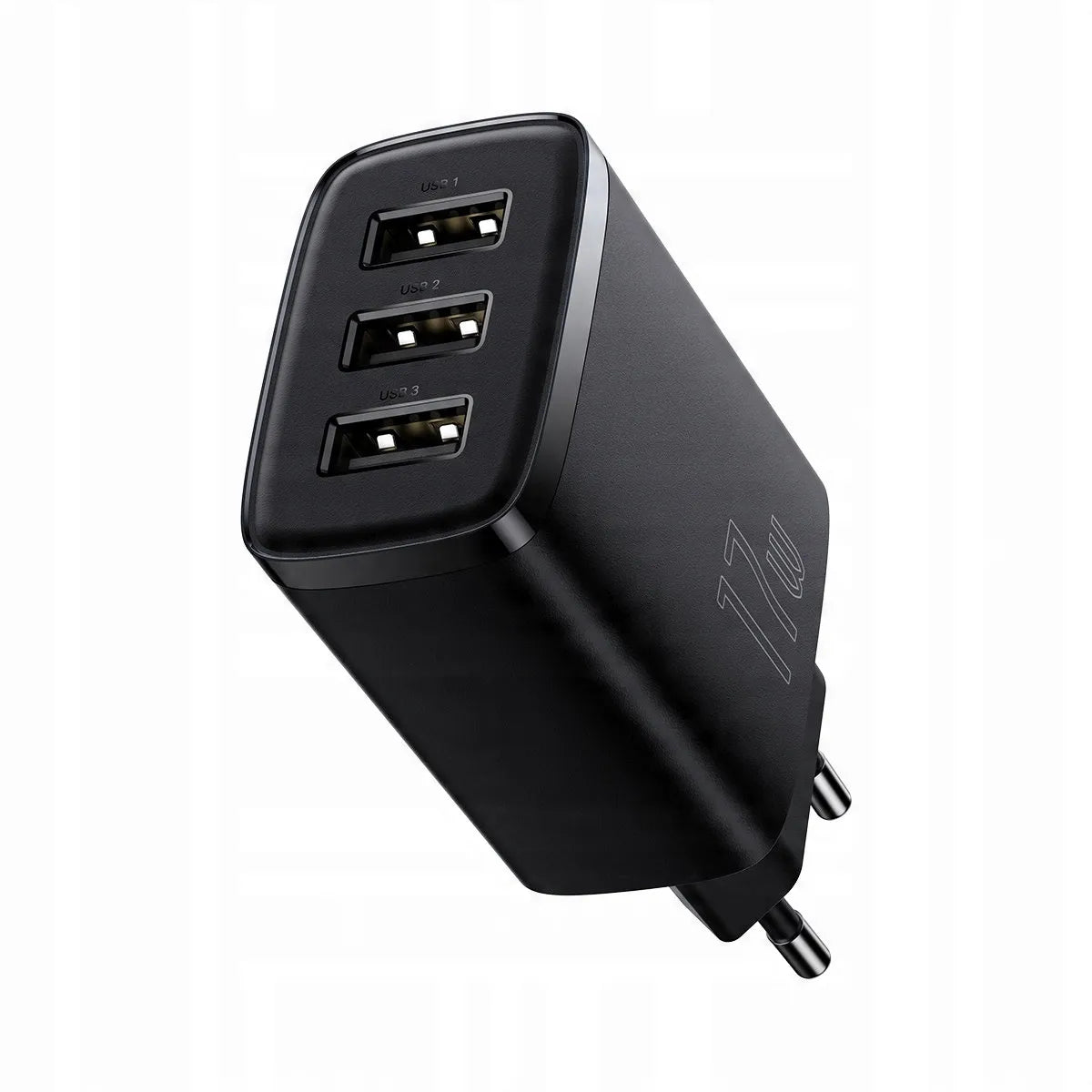 BASEUS greitasis telefono ir planšetės įkroviklis, 3 × USB, 17 W, 3,4 A, maitinimo adapteris, skirtas Qi