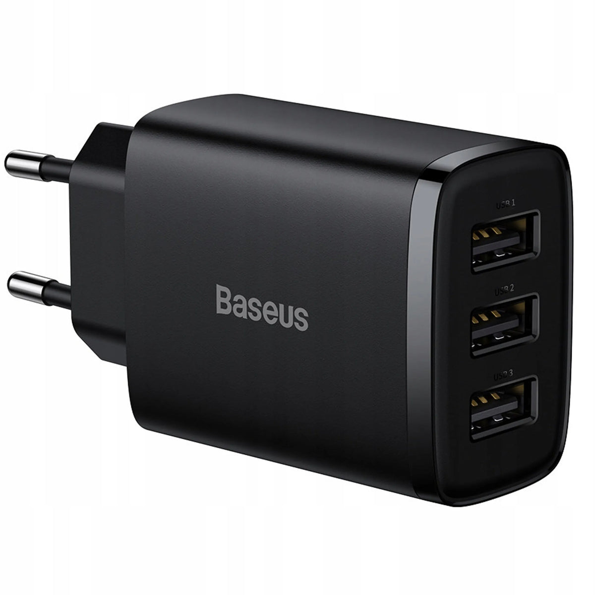 BASEUS greitasis telefono ir planšetės įkroviklis, 3 × USB, 17 W, 3,4 A, maitinimo adapteris, skirtas Qi