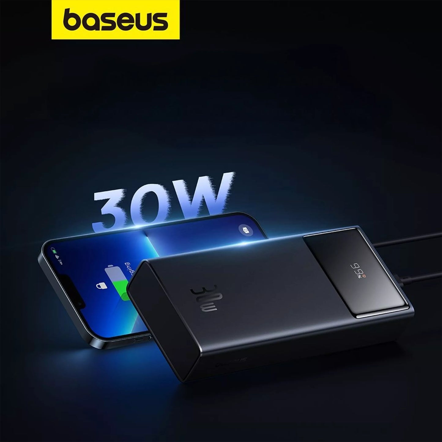 BASEUS išorinė baterija 20000 mAh 30W su greituoju įkrovimu USB-A USB-C STAR LORD