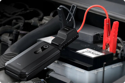 BASEUS išorinė baterija „Jump Starter“ automobilio užvedimui su žibintuvėliu 10000mAh + laidai